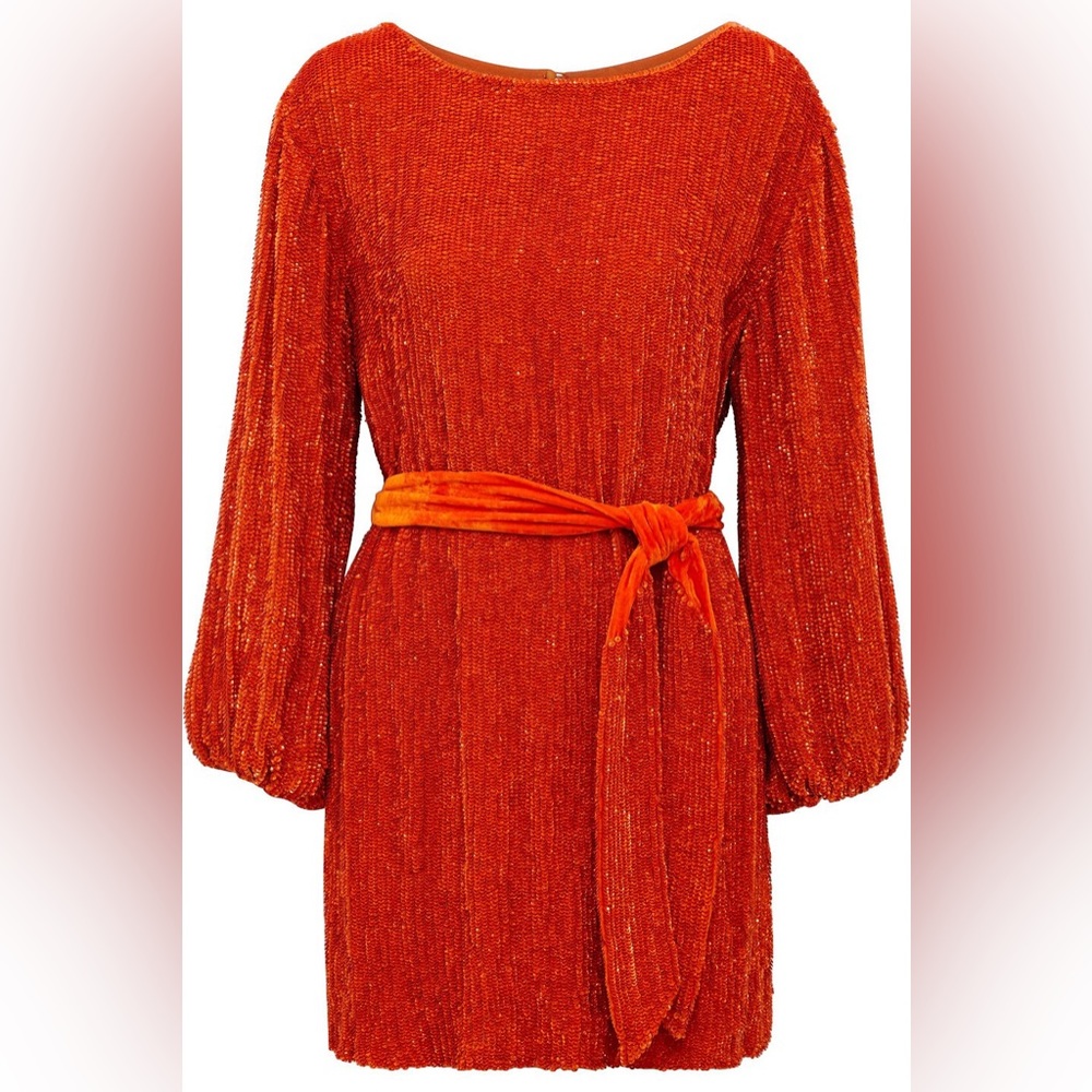 Retrofete Red Grace Sequin Dress Size Small